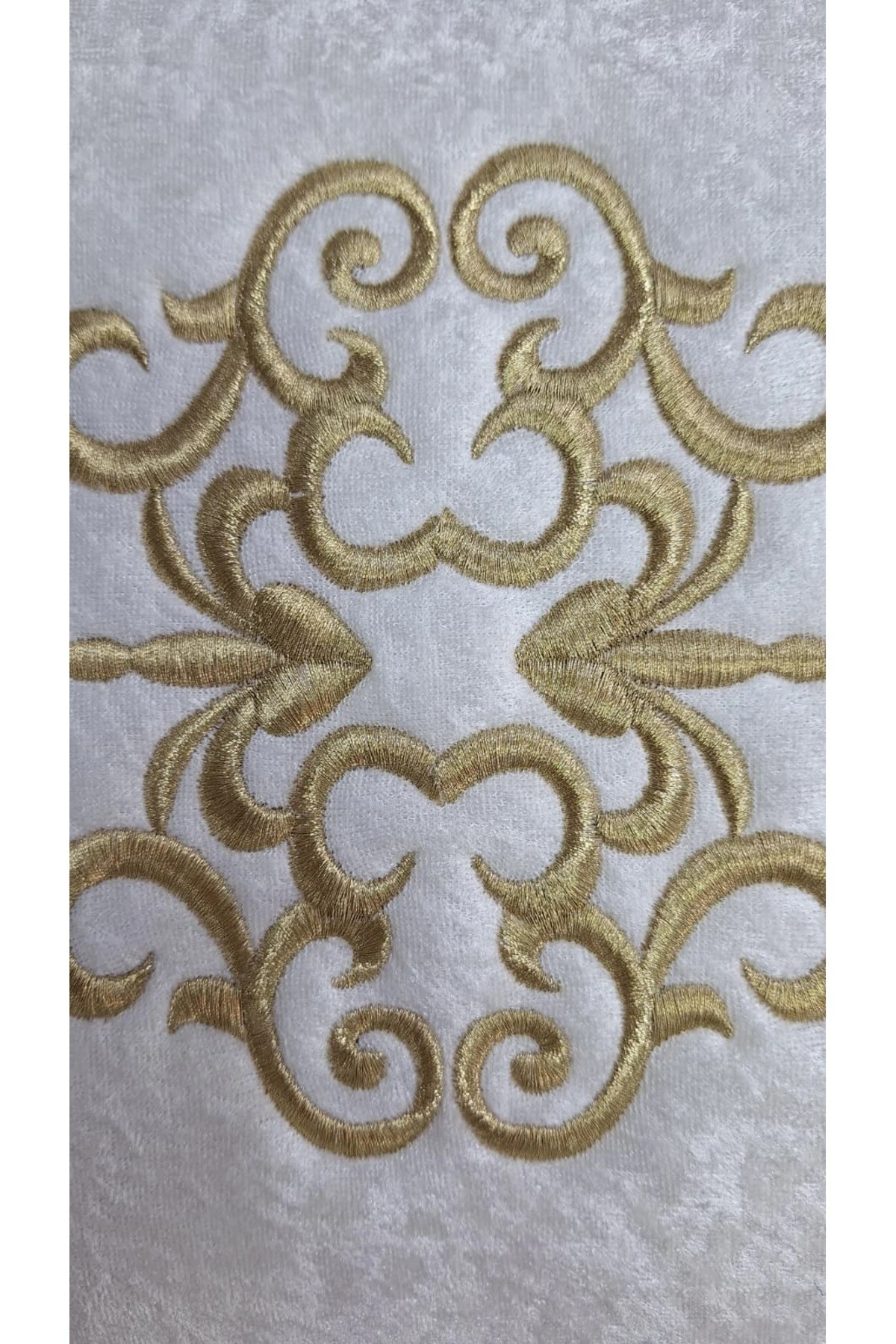 Laura Kadife Gold Nakışlı Hurç Büyük Boy (60x40x20 cm) Söz Çeyizlik Nişan Düğün Gelin Bohçası