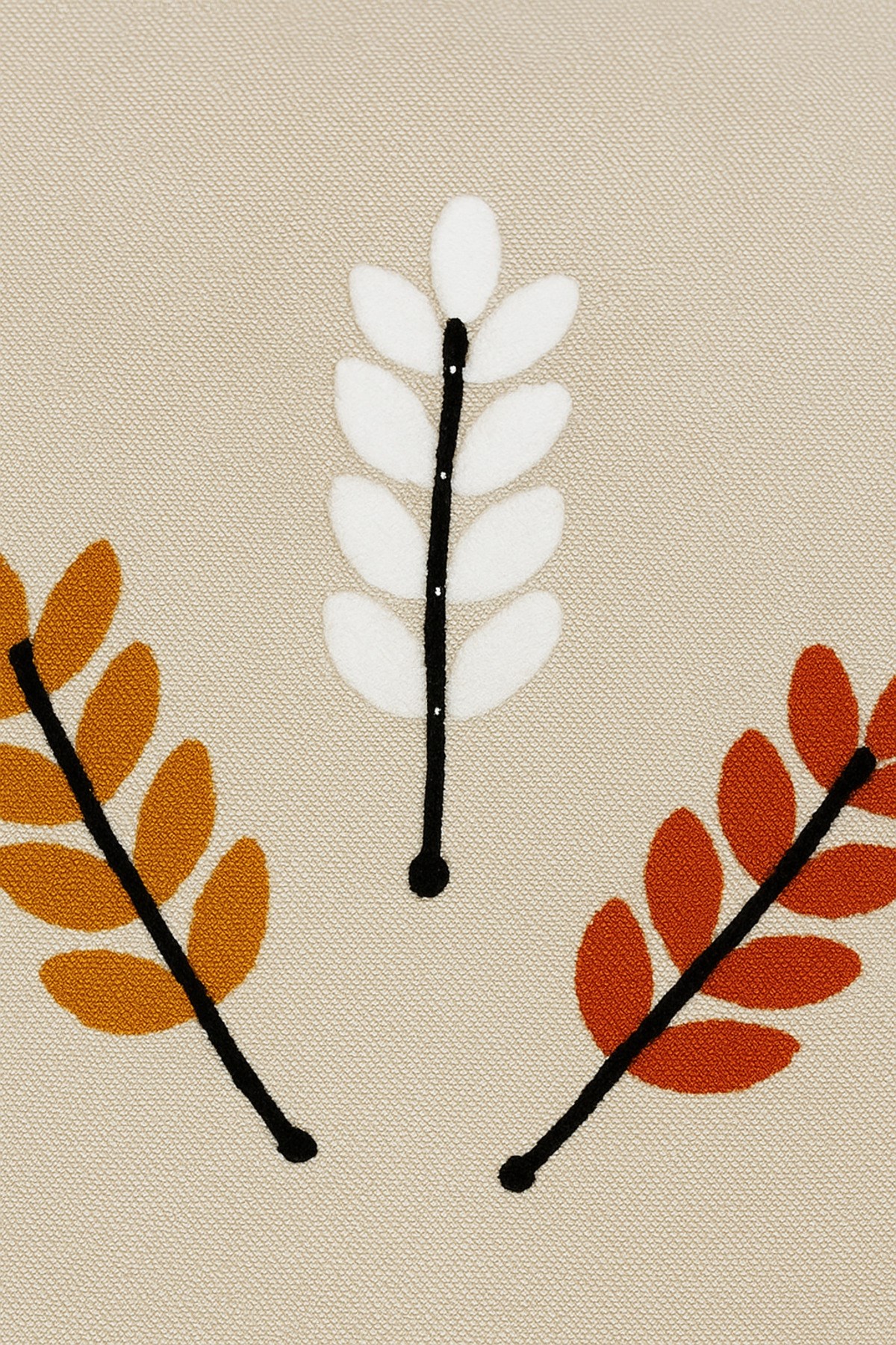 Velga Keten Nakış İşlemeli Üçgen Bitişli Yıkanabilir Mutfak Salon Sehpa Yemek Masa Örtüsü Runner