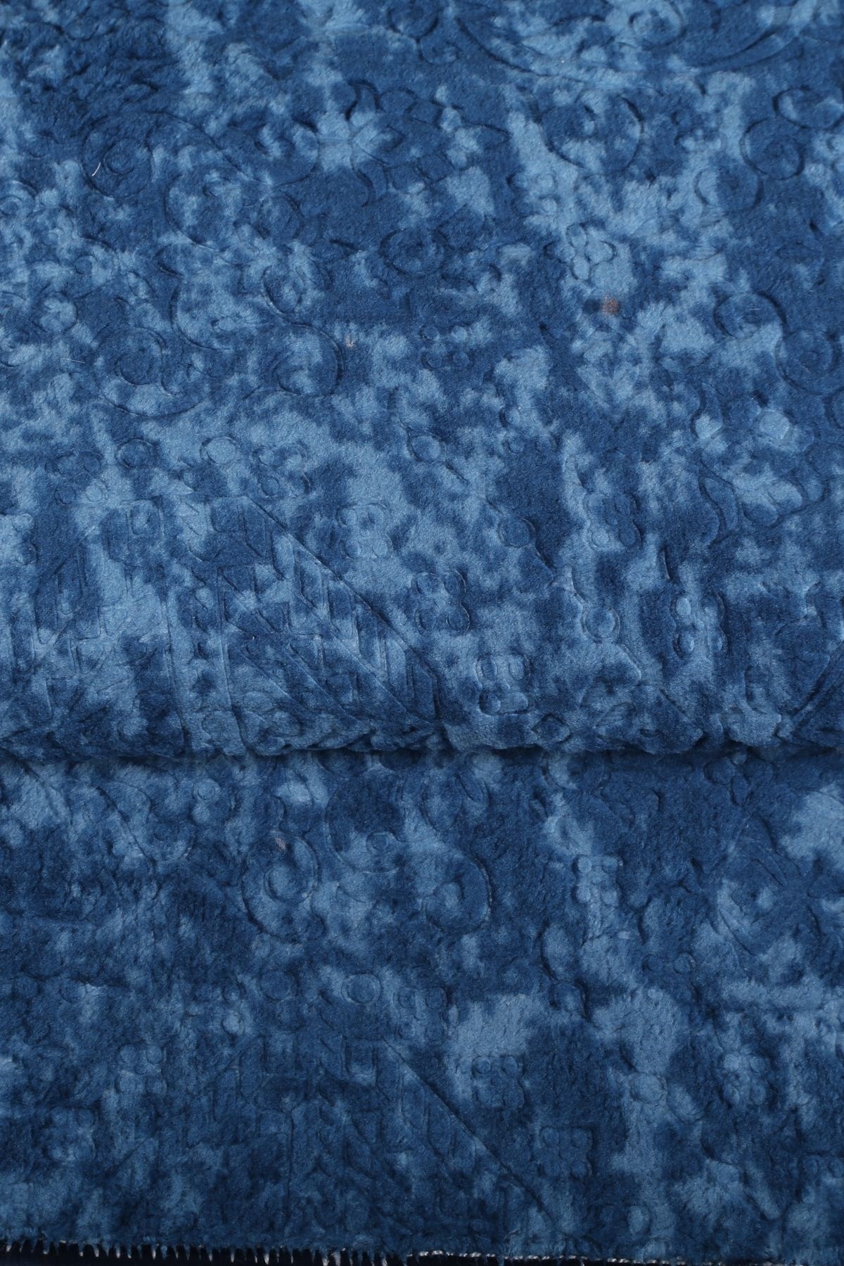 Nova (80x150 + 50x80 cm) Büyük Ebat 2'li Banyo Halısı Paspas Seti Kaymaz Taban Klozet Takımı - Lacivert