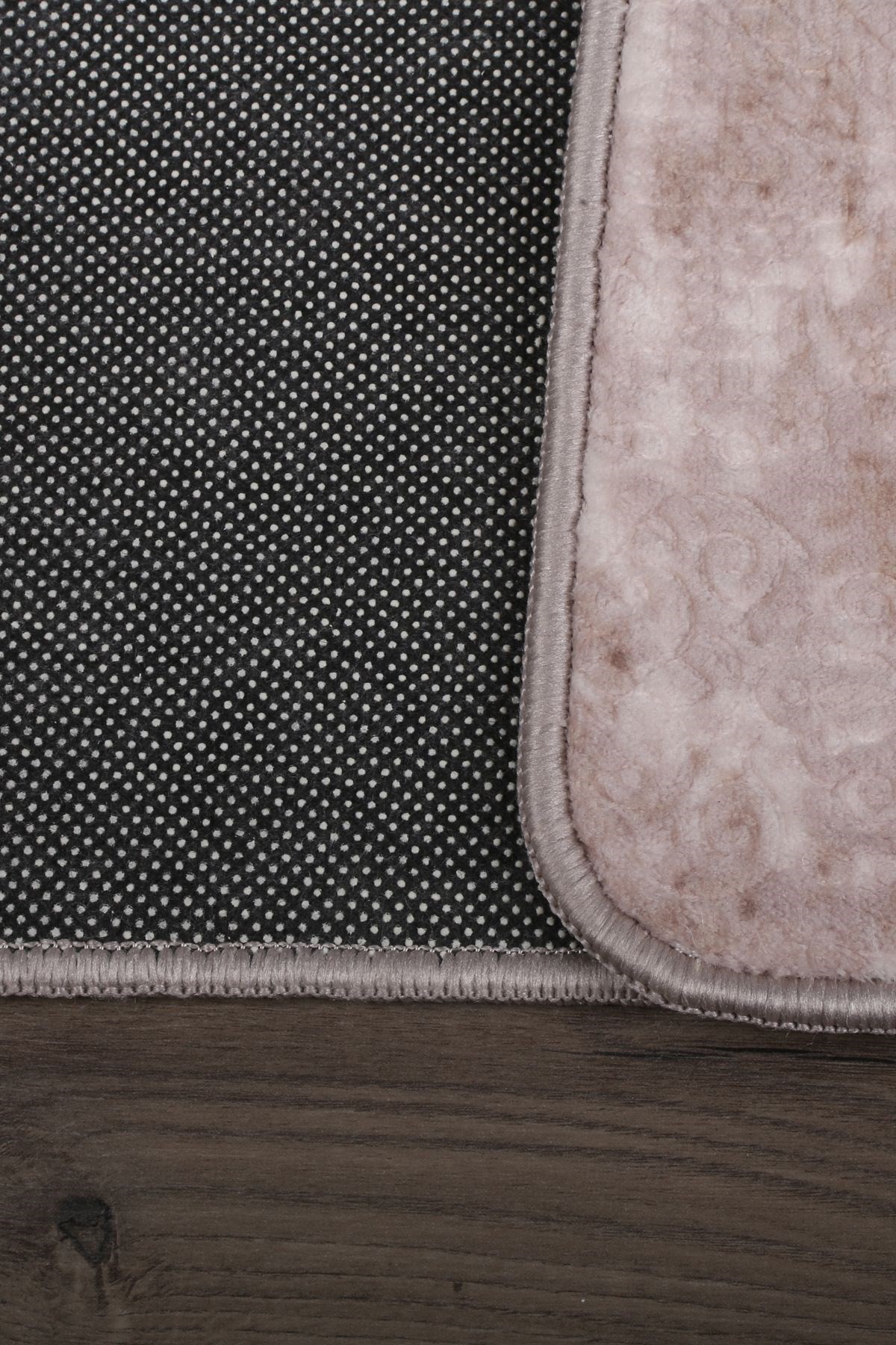 Nova (80x150 + 50x80 cm) Büyük Ebat 2'li Banyo Halısı Paspas Seti Kaymaz Taban Klozet Takımı - Vizon