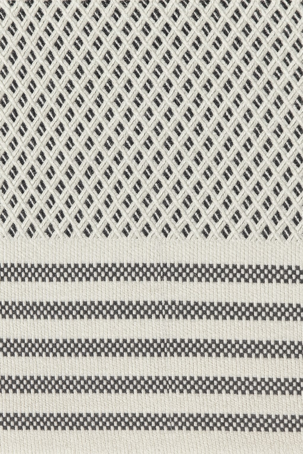 Mira – Pamuklu Püsküllü Örtü, Geometrik Desenli Koltuk ve Yatak Şalı 220x180 cm
