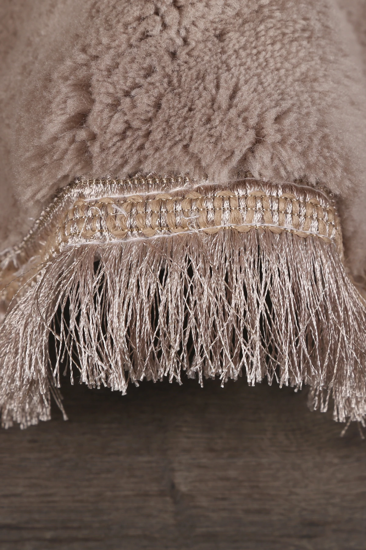 Bubble Yuvarlak Spor Saçaklı Salon Oda Çocuk Mutfak Koridor Antre Halısı Makinede Yıkanabilir Kaymaz Tabanlı Yumuşak Peluş Halı  Yolluk - Kahve