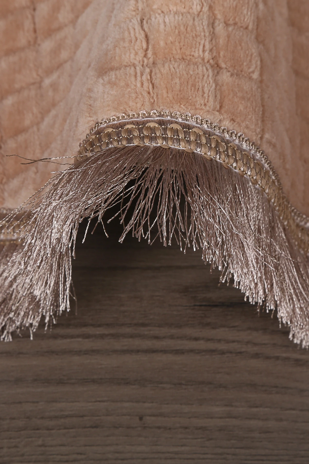 Kare Plus Yuvarlak Spor Saçaklı Salon Oda Çocuk Mutfak Antre Koridor Halısı Kaymaz Yıkanabilir Peluş Halı Yolluk - Vizon