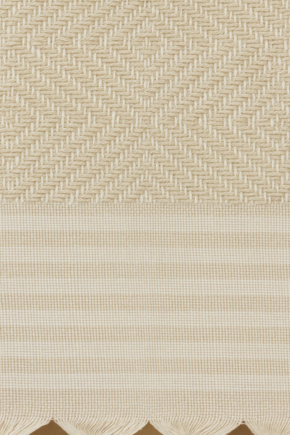 Alora – Pamuklu Püsküllü Örtü, Geometrik Desenli Koltuk ve Yatak Şalı 220x180 cm
