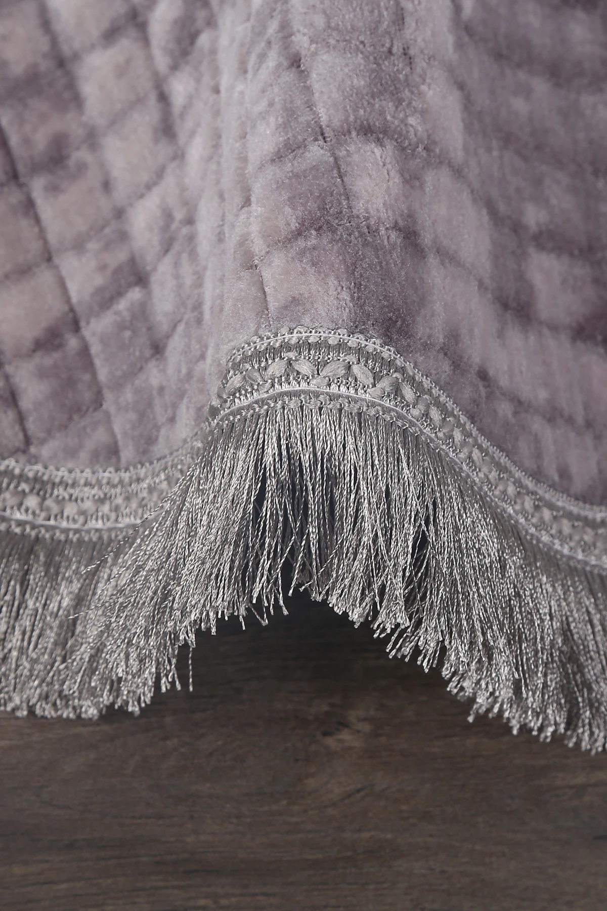 Kare Plus Yuvarlak Spor Saçaklı Salon Oda Çocuk Mutfak Antre Koridor Halısı Kaymaz Yıkanabilir Peluş Halı Yolluk - Gri