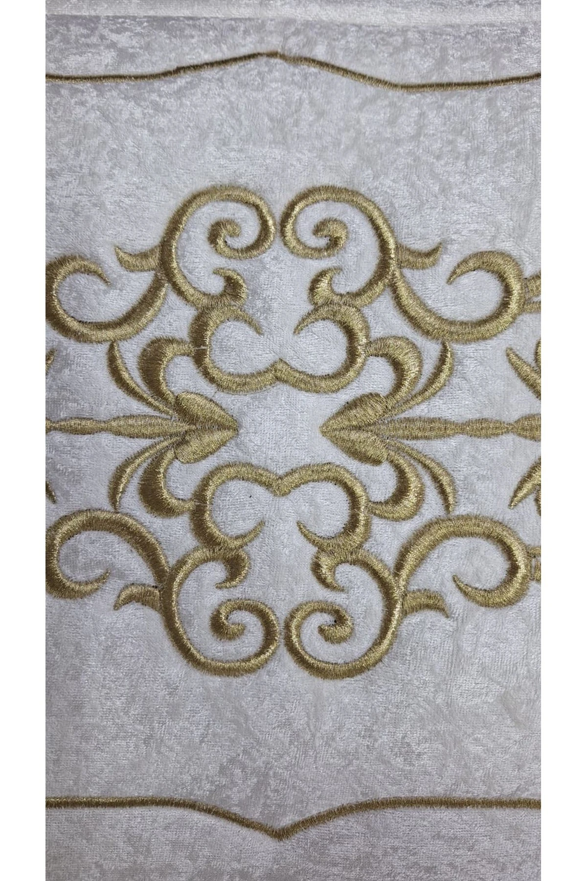 Laura Kadife Gold Nakışlı Hurç Orta Boy (40x40x20 cm) Çeyizlik Nişan Düğün Gelin Bohçası