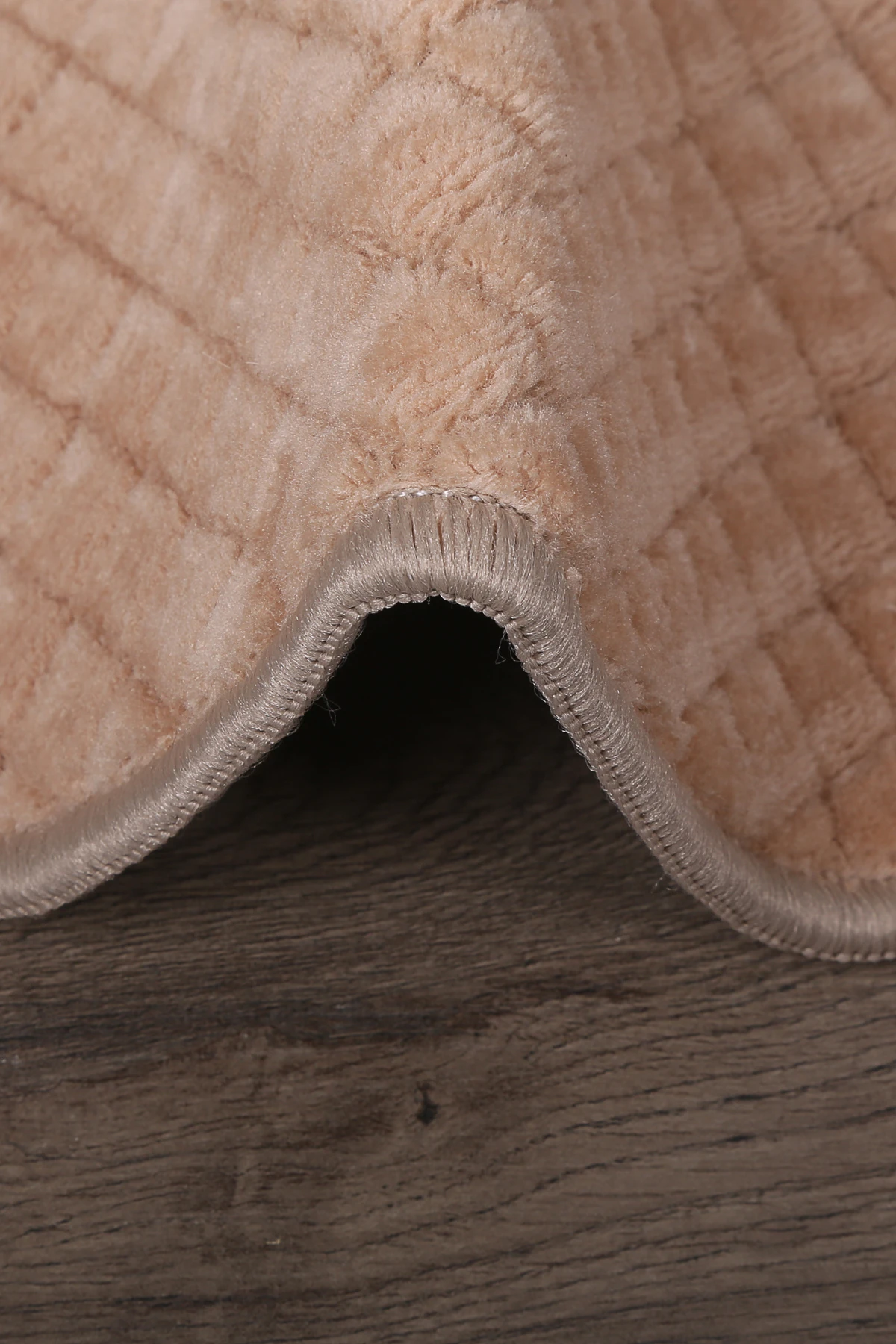 Kare Plus Yuvarlak Salon Oda Çocuk Mutfak Antre Koridor Halısı Kaymaz Tabanlı Makinede Yıkanabilir Peluş Halı Yolluk - Vizon