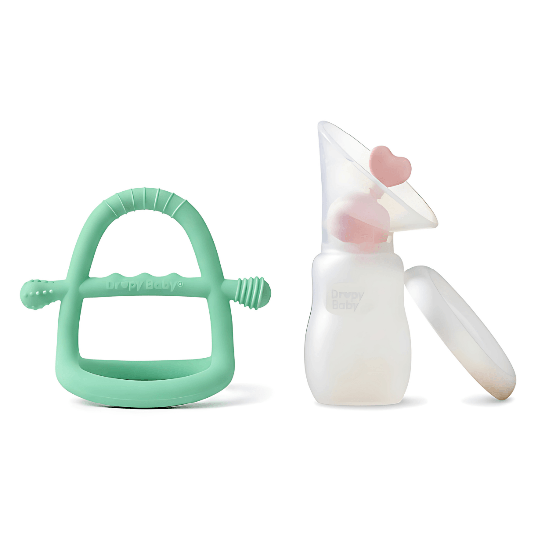Dropy Baby Göğüs Pompası + Bebek Diş Kaşıyıcı
