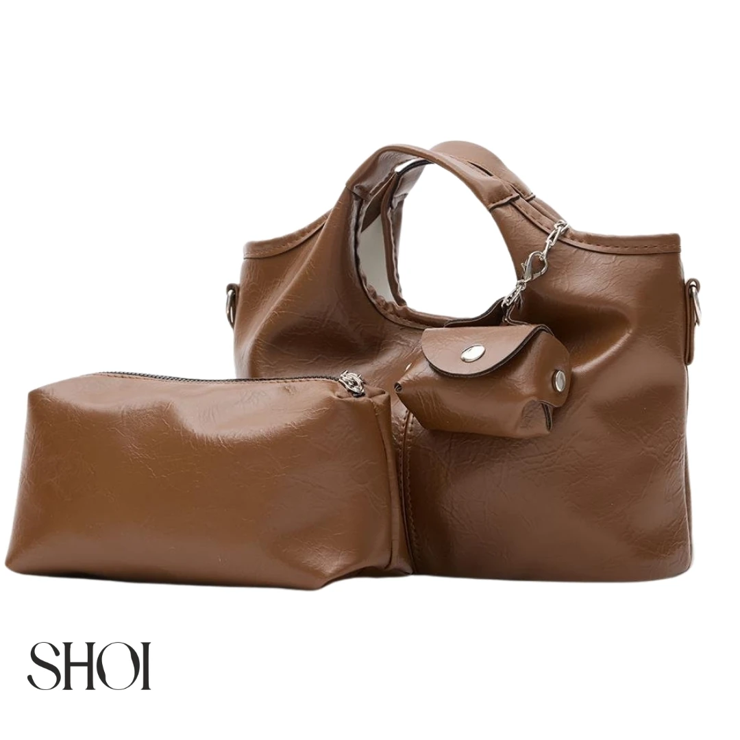 Marla Charmlı Kahverengi Mini Çanta 