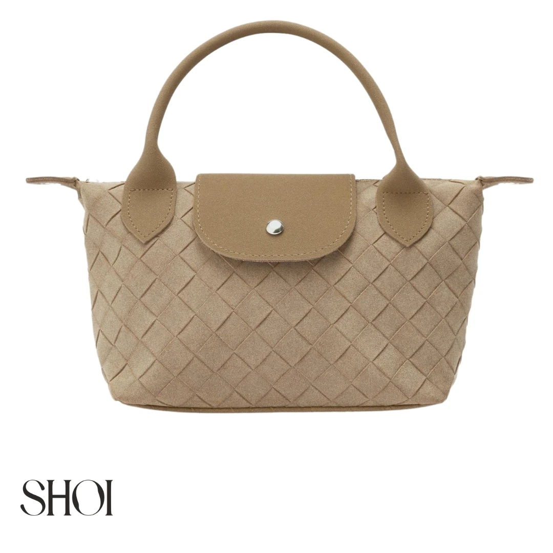 Nova Süet Açık Kahve Mini Çanta 