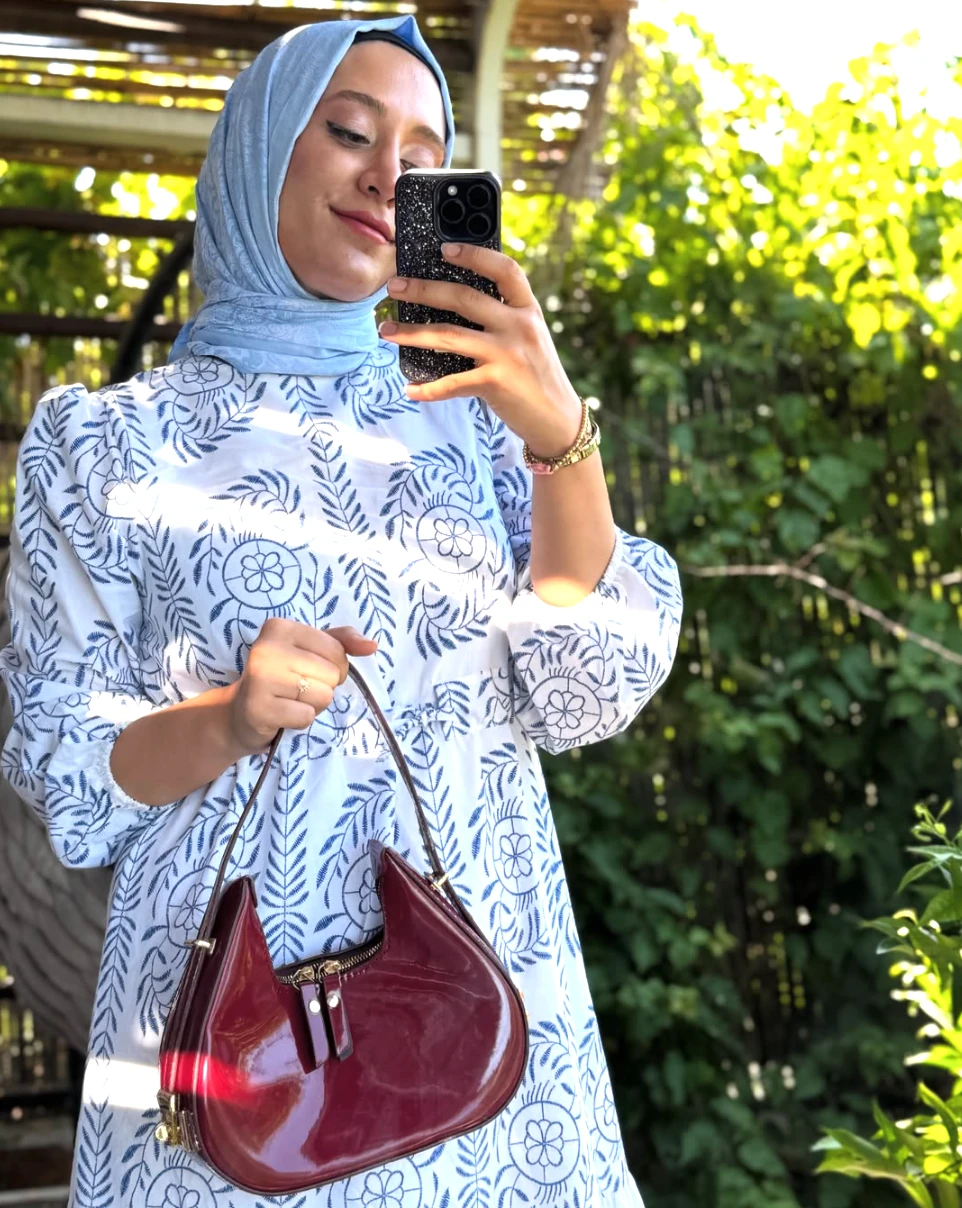 Cherry Bag Bordo El Çantası 