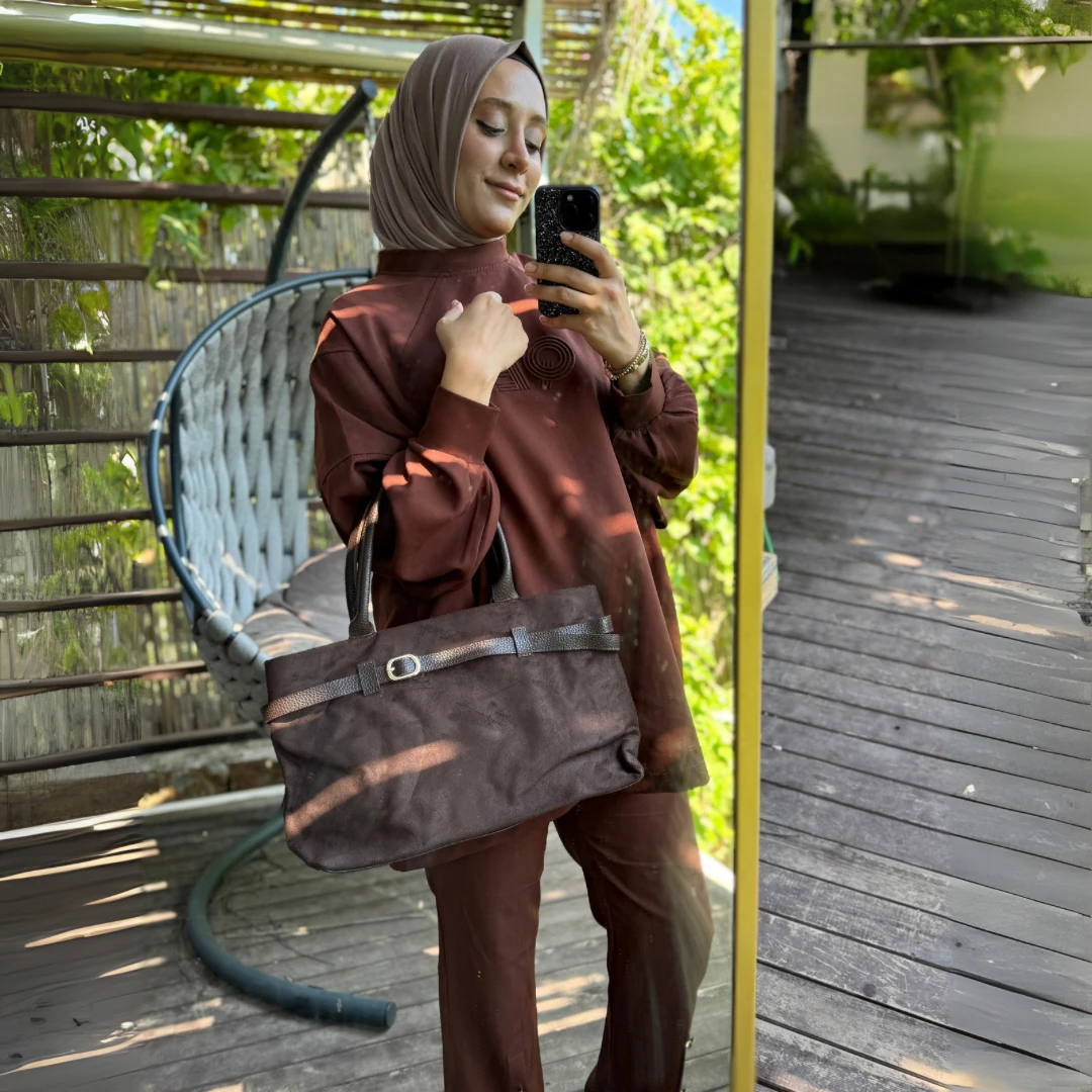 Mona Acı Kahve Omuz Çantası