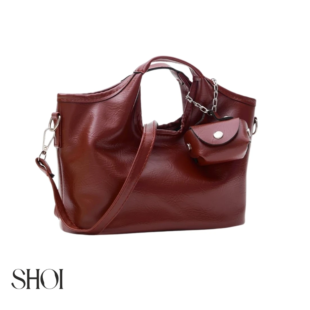 Marla Charmlı Bordo Mini Çanta