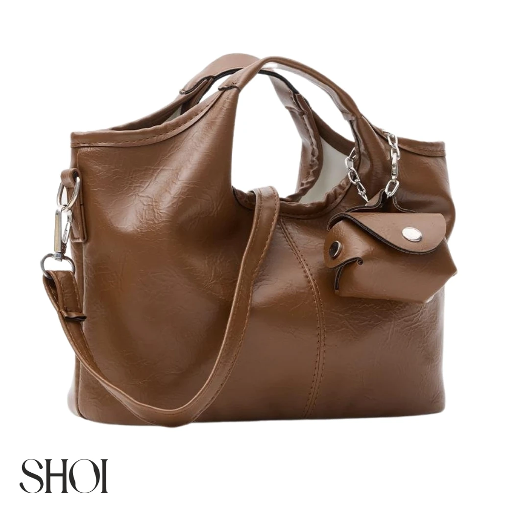 Marla Charmlı Kahverengi Mini Çanta 