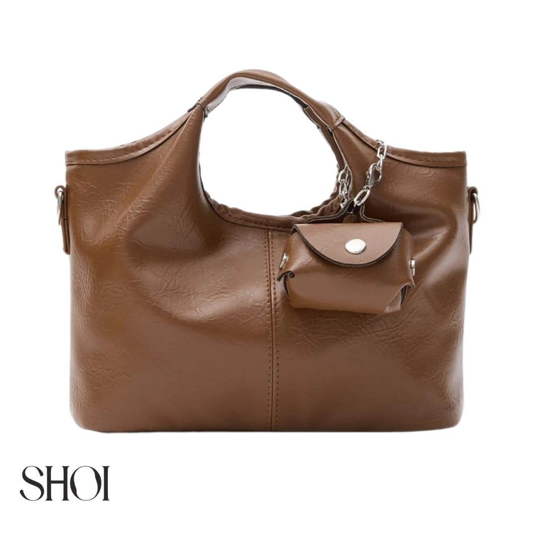 Marla Charmlı Kahverengi Mini Çanta 