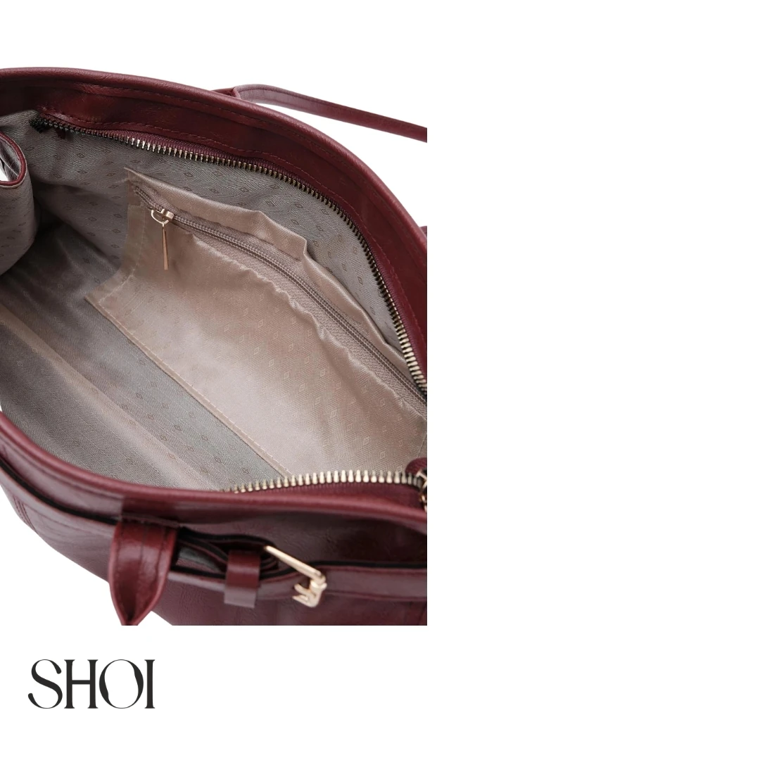 Emily Baget Bordo Çanta 