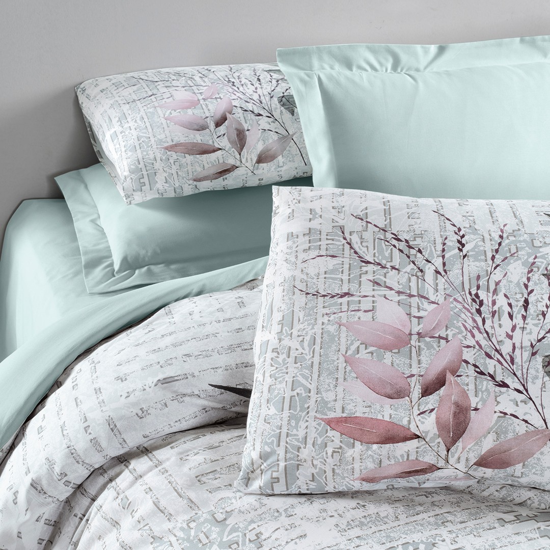 Vivida Çift Kişilik Ranforce Nevresim Takımı Mint (4 Parça)