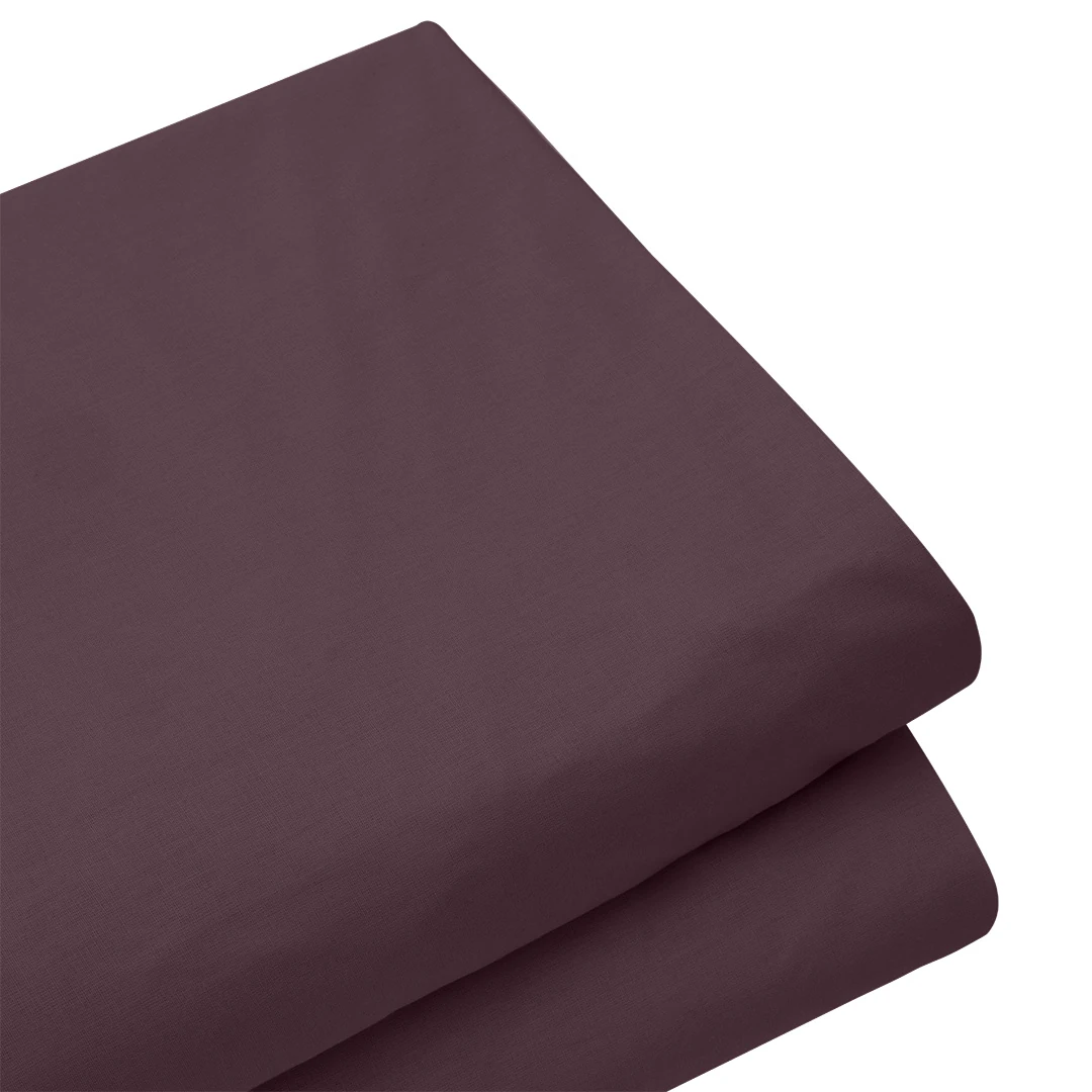 Freesia Tek Kişilik Ranforce Lastikli Çarşaf 100x200+35 cm Mürdüm