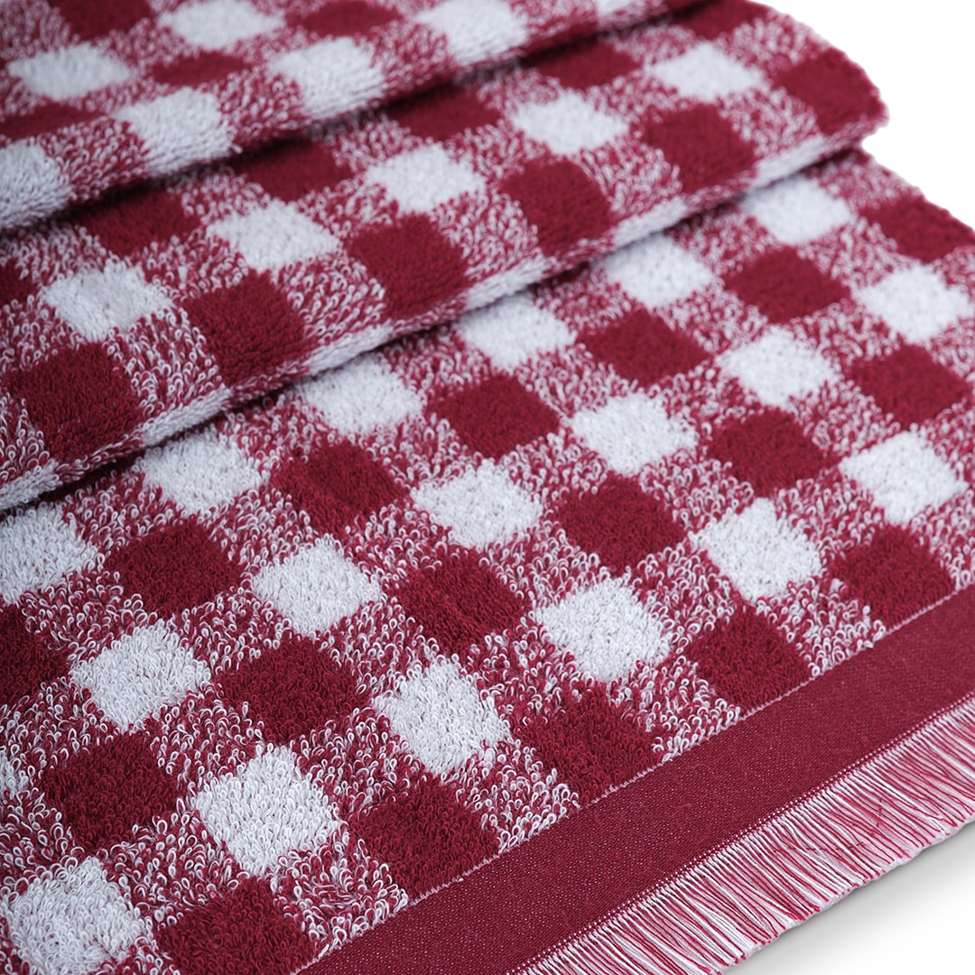 Gracia %100 Pamuk İplik Boyalı Banyo Havlusu Seti 3'lü