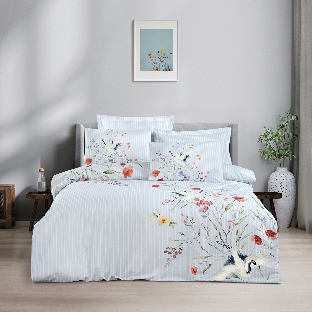 Avila Tek Kişilik Ranforce Nevresim Takımı Mavi (3 Parça)