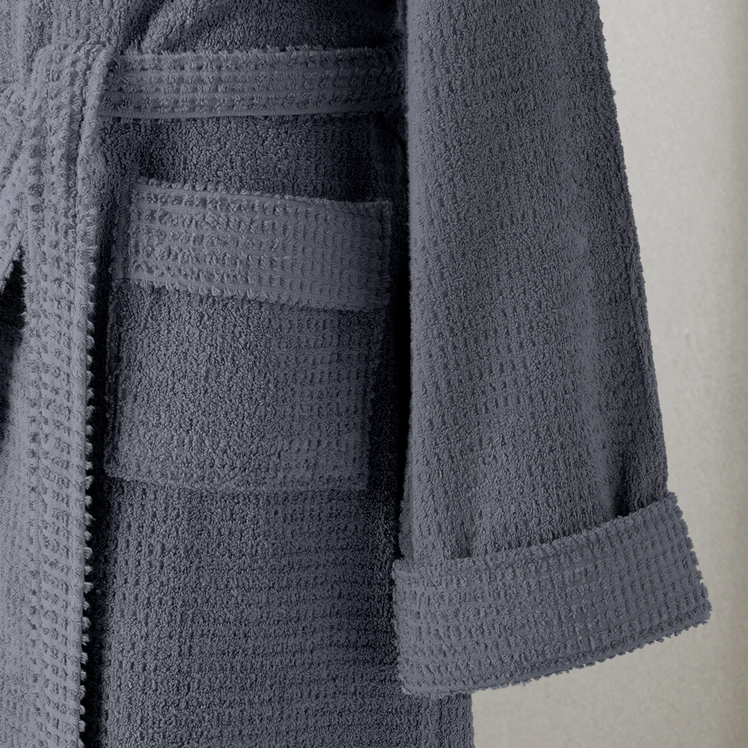 Verto %100 Pamuk Unisex Bornoz İndigo