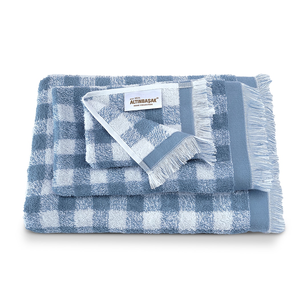 Gracia %100 Pamuk İplik Boyalı Banyo Havlusu Seti 3'lü