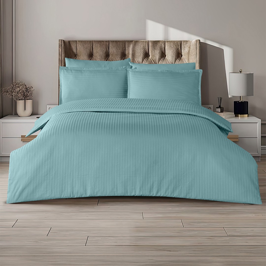 Infinity Çift Kişilik Poplin Nevresim Takımı Mint (6 Parça)