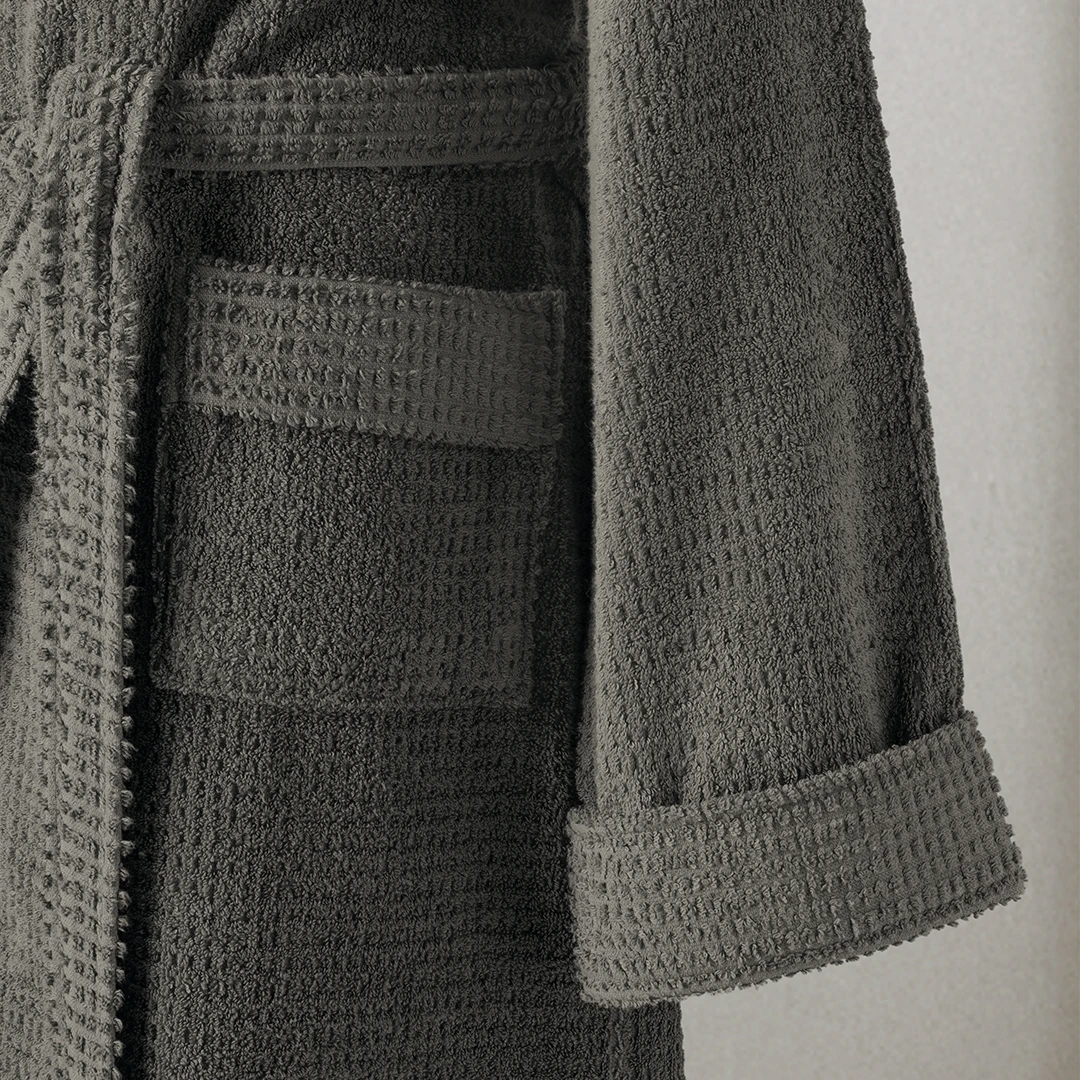 Verto %100 Pamuk Unisex Bornoz Antrasit