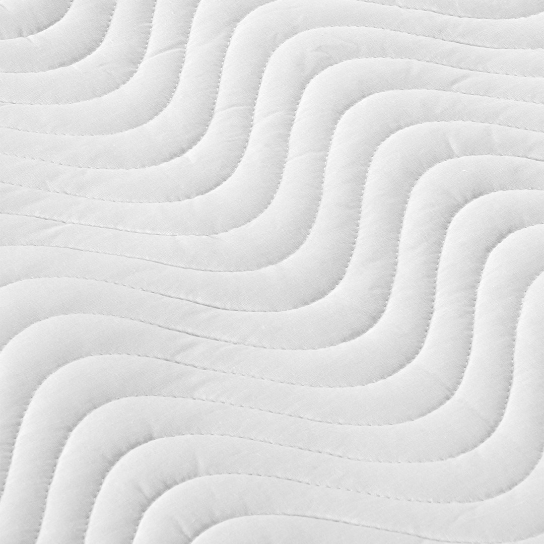 Luna Kapitone Sıvı Geçirmez Fitted Alez 100x200 cm Beyaz