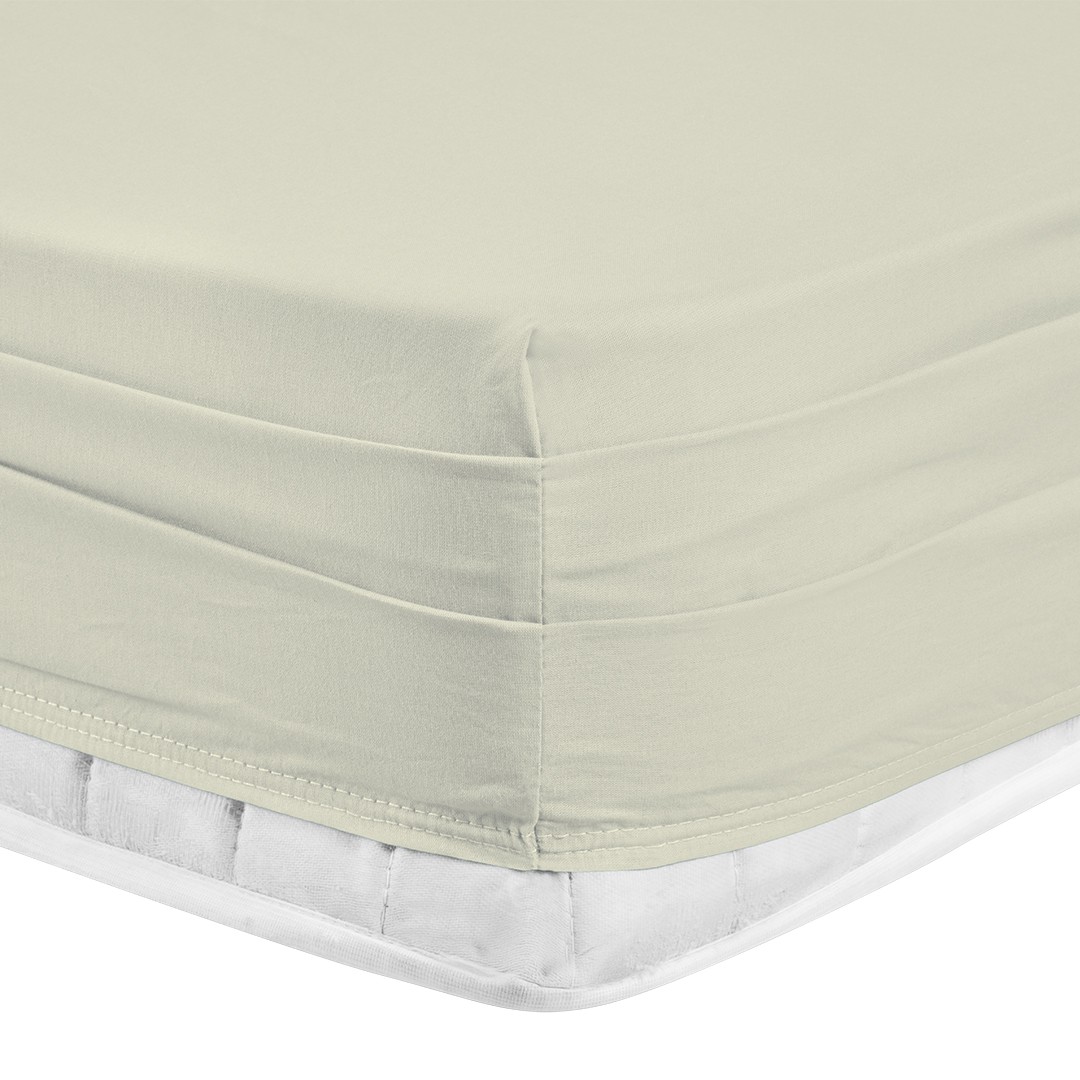 Infinity Çift Kişilik Poplin Nevresim Takımı Ekru (6 Parça)