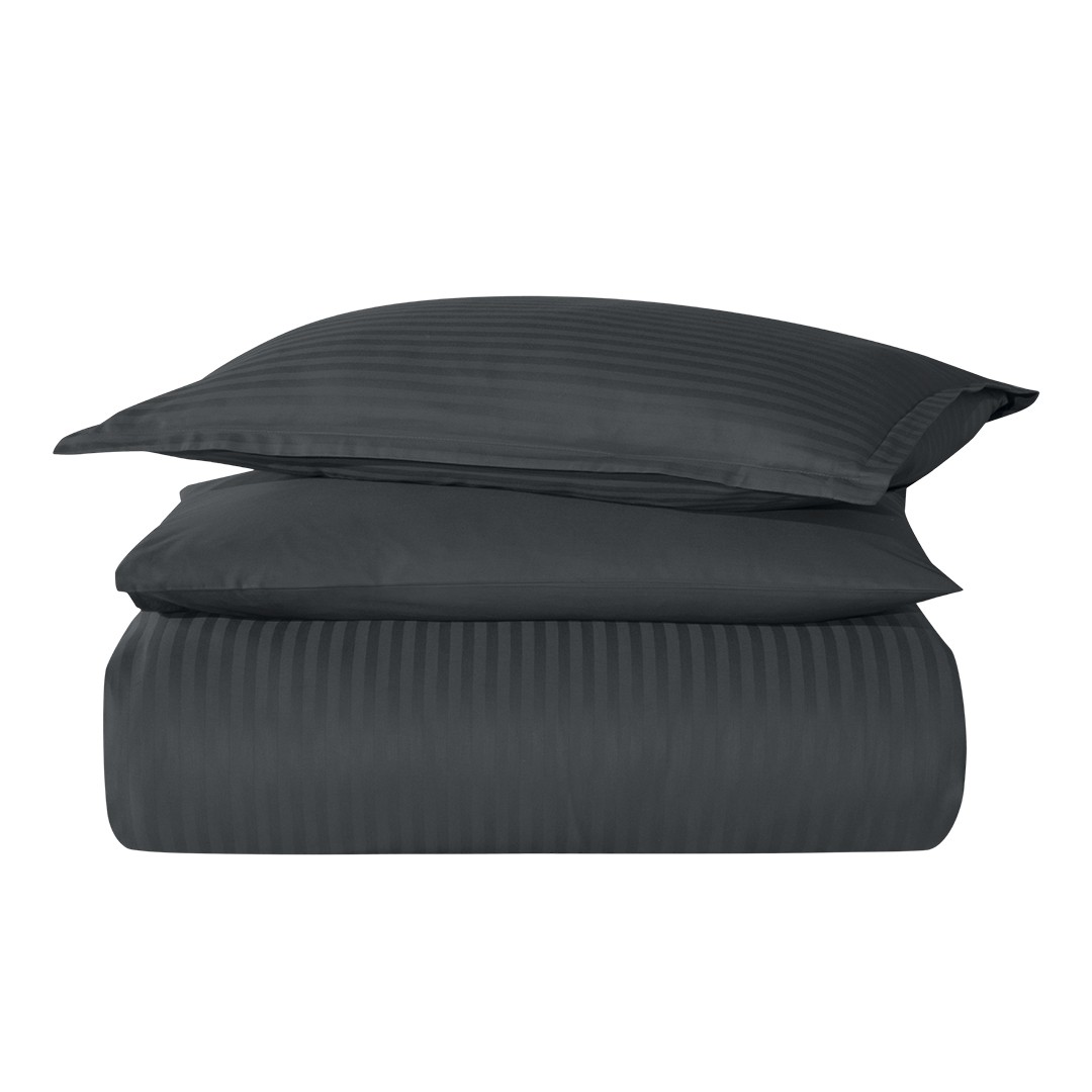 Infinity Tek Kişilik Poplin Nevresim Takımı Antrasit (4 Parça)