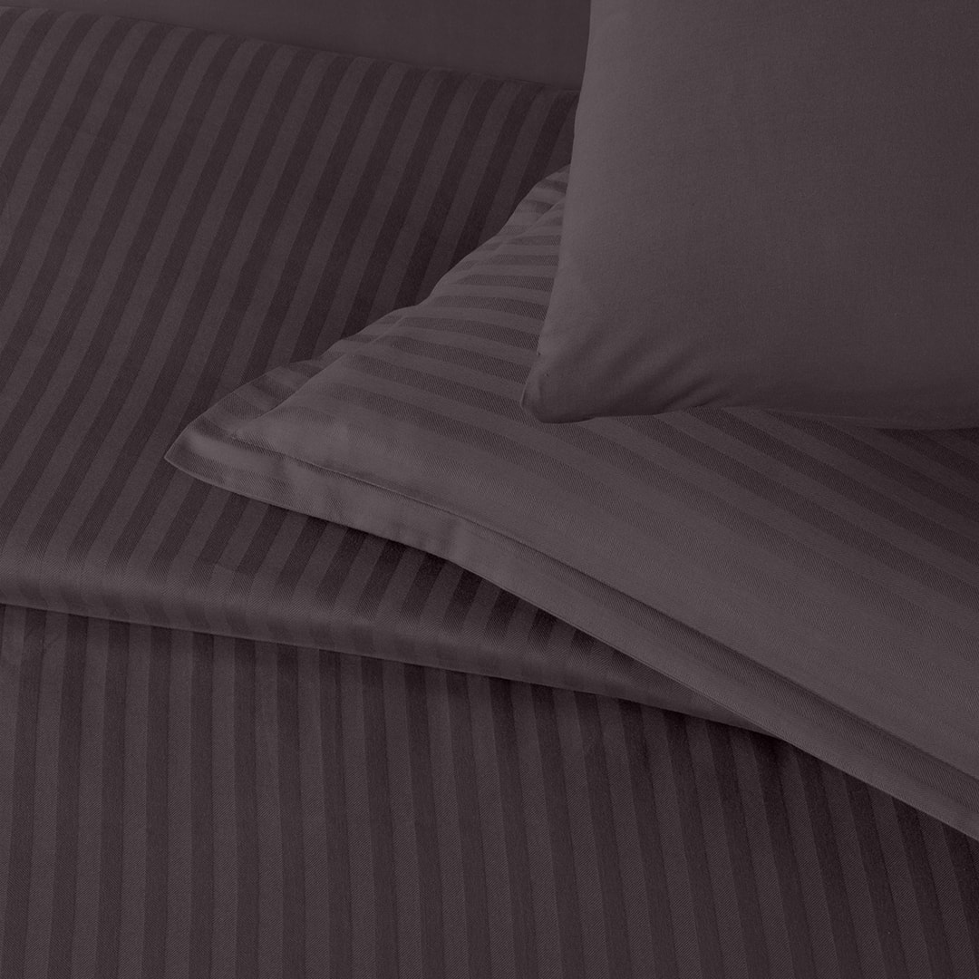 Infinity Çift Kişilik Poplin Nevresim Takımı Mürdüm (6 Parça)