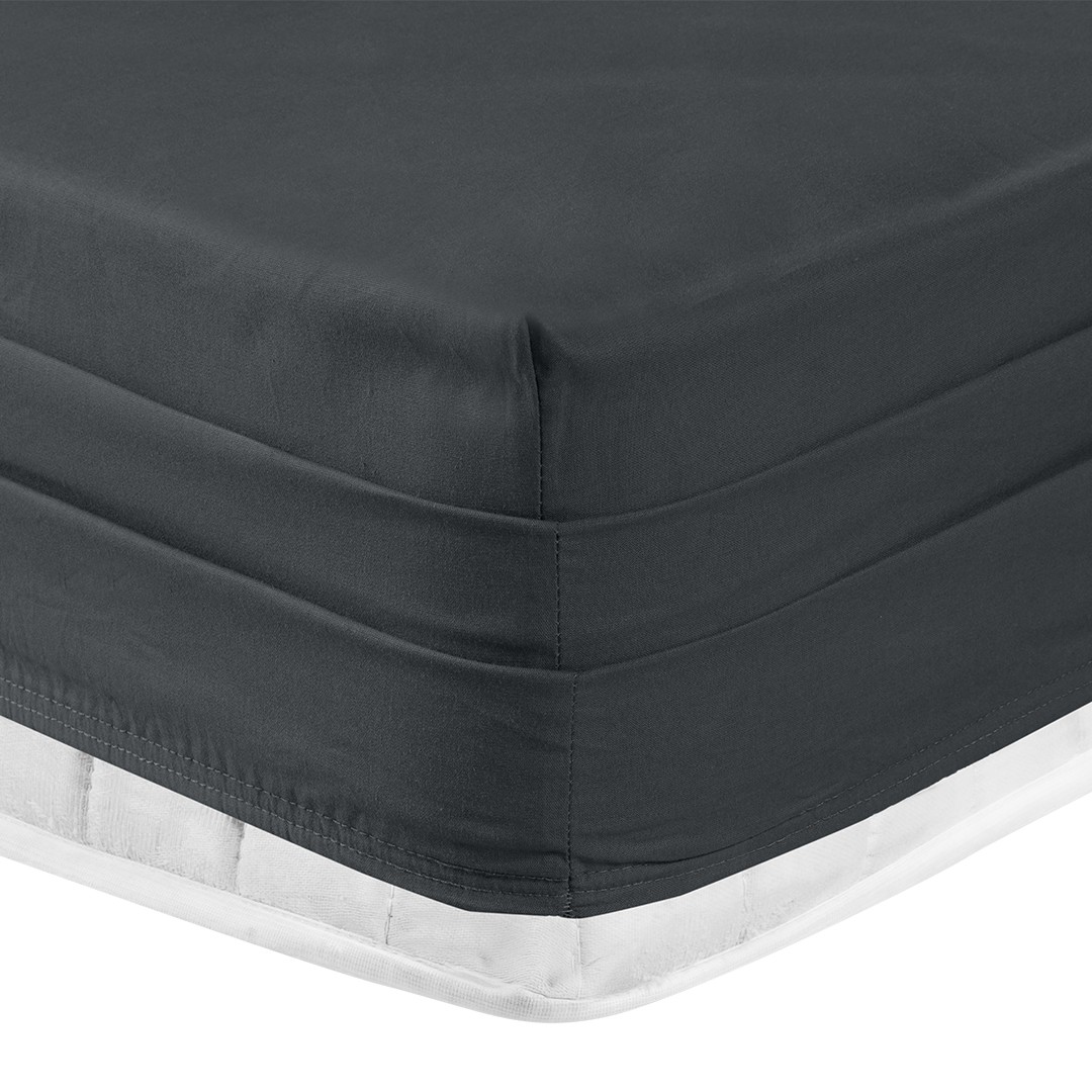 Infinity Tek Kişilik Poplin Nevresim Takımı Antrasit (4 Parça)