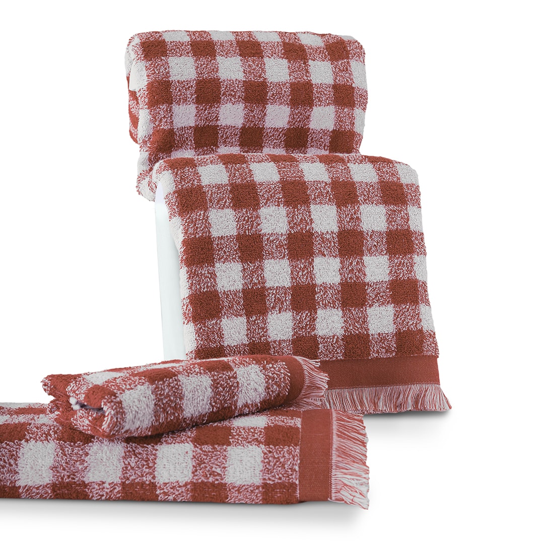 Gracia %100 Pamuk İplik Boyalı Banyo Havlusu Seti 3'lü