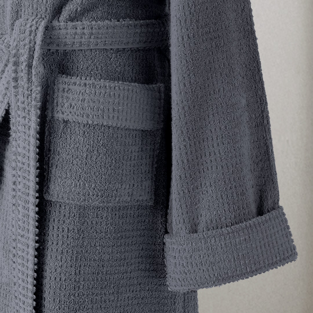 Verto %100 Pamuk Unisex Bornoz İndigo