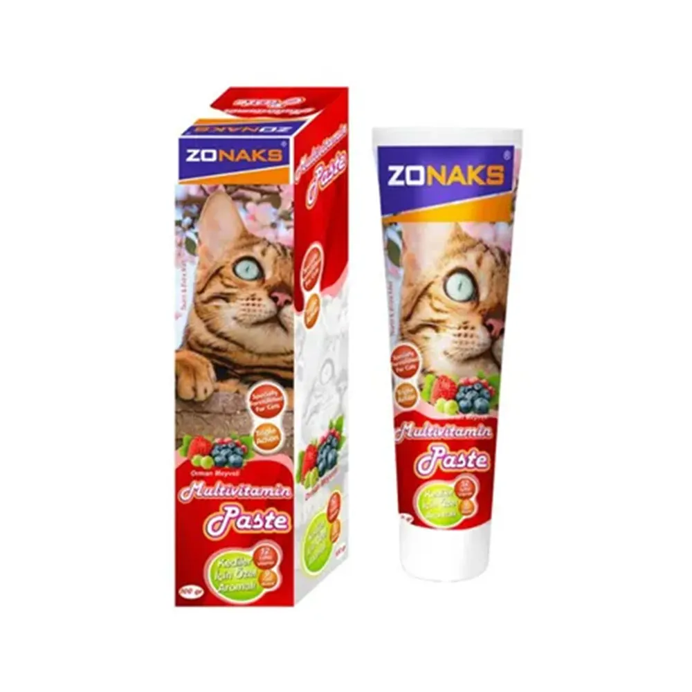 Zonaks Multivitamin Paste Orman Meyveli Kedi Macunu 100 Gr