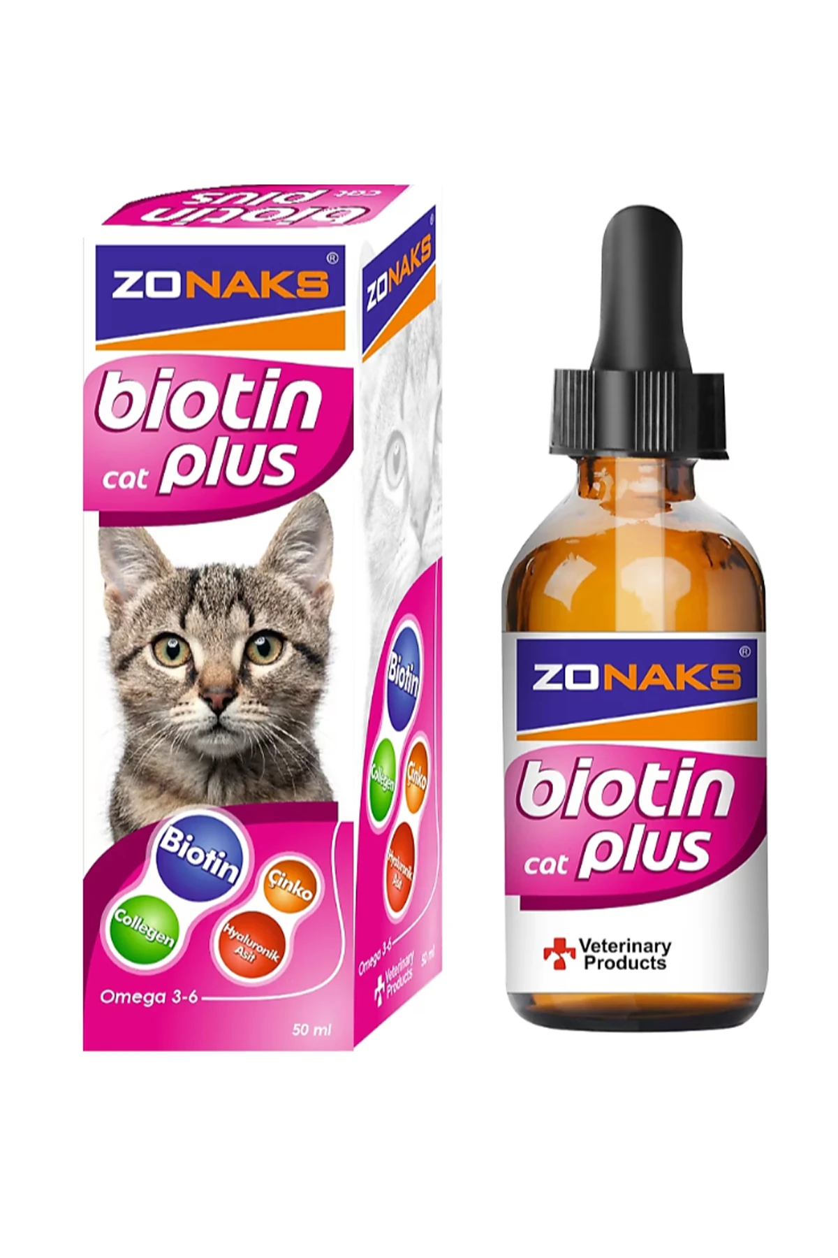 Zonaks Biotin Plus Cat 50ml (Tüy Dökümü Önleyici)