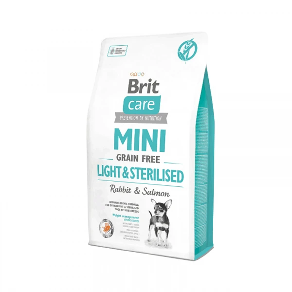 Brit Care Mini Light Sterillised Kısırlaştırılmış Tavşanlı Tahılsız Köpek Maması 2kg