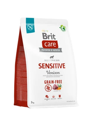Brit Care Sensitive Digestion & Skin Geyikli Tahılsız Yetişkin Köpek Maması 3kg