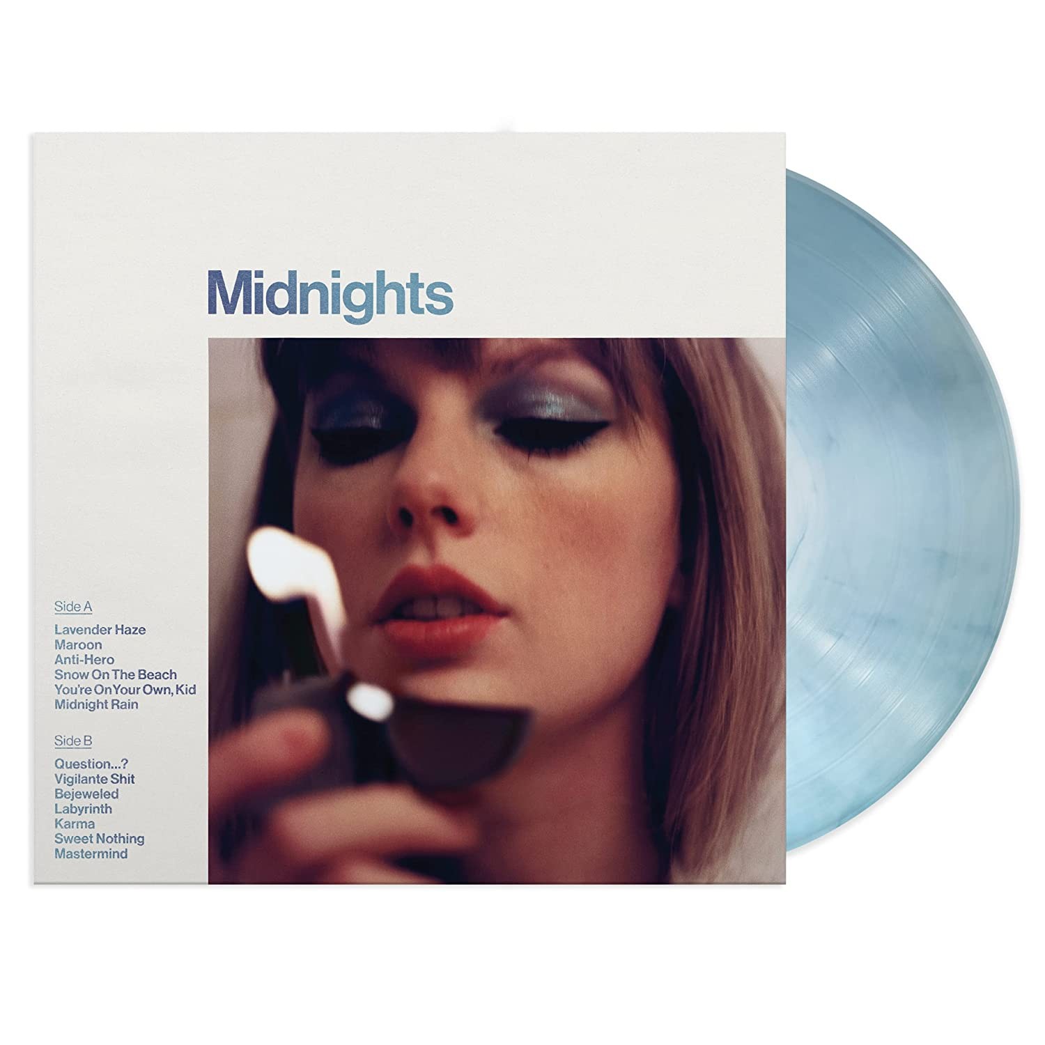 Taylor Swift Midnights (Limited Special Edition - Moonstone Blue Marbled Vinyl) - Plak