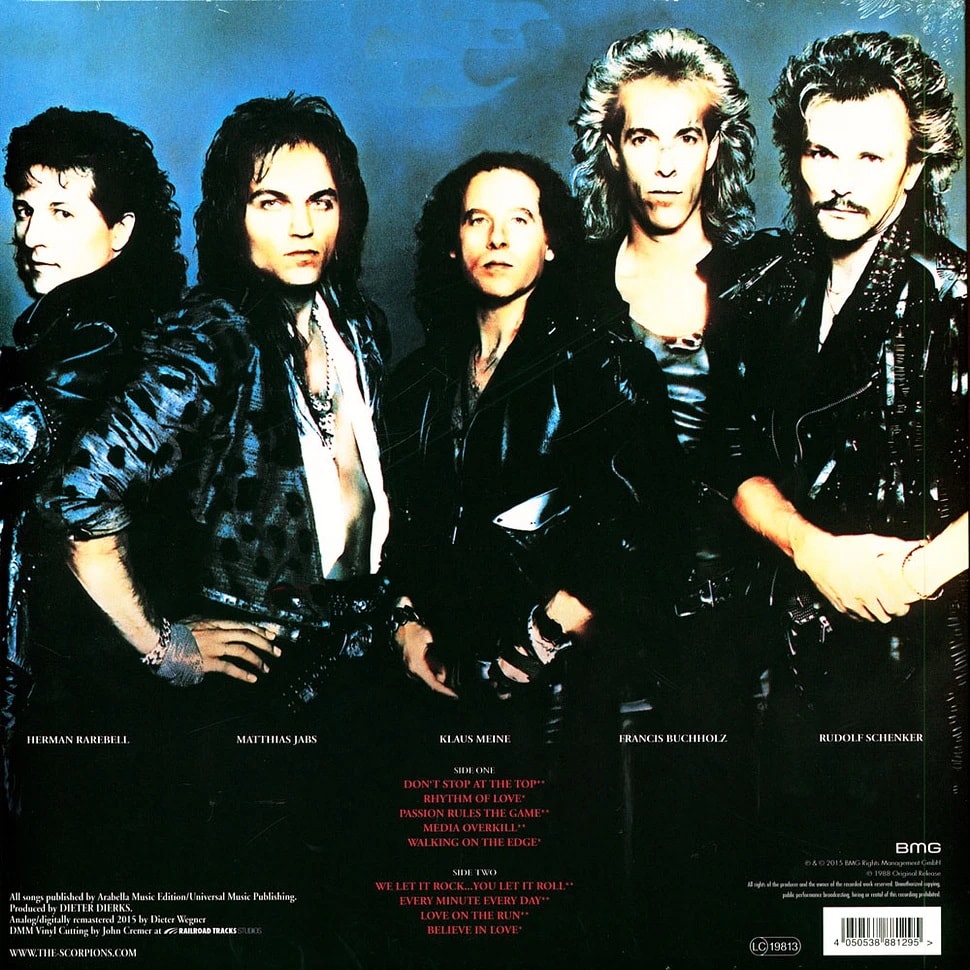 Scorpions - Savage Amusement (50th Anniversary - Transparent Curacao Vinyl) - Plak