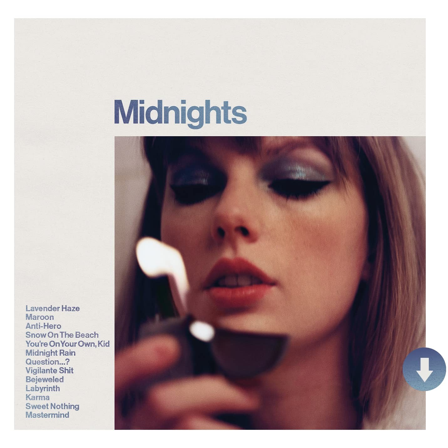 Taylor Swift Midnights (Limited Special Edition - Moonstone Blue Marbled Vinyl) - Plak