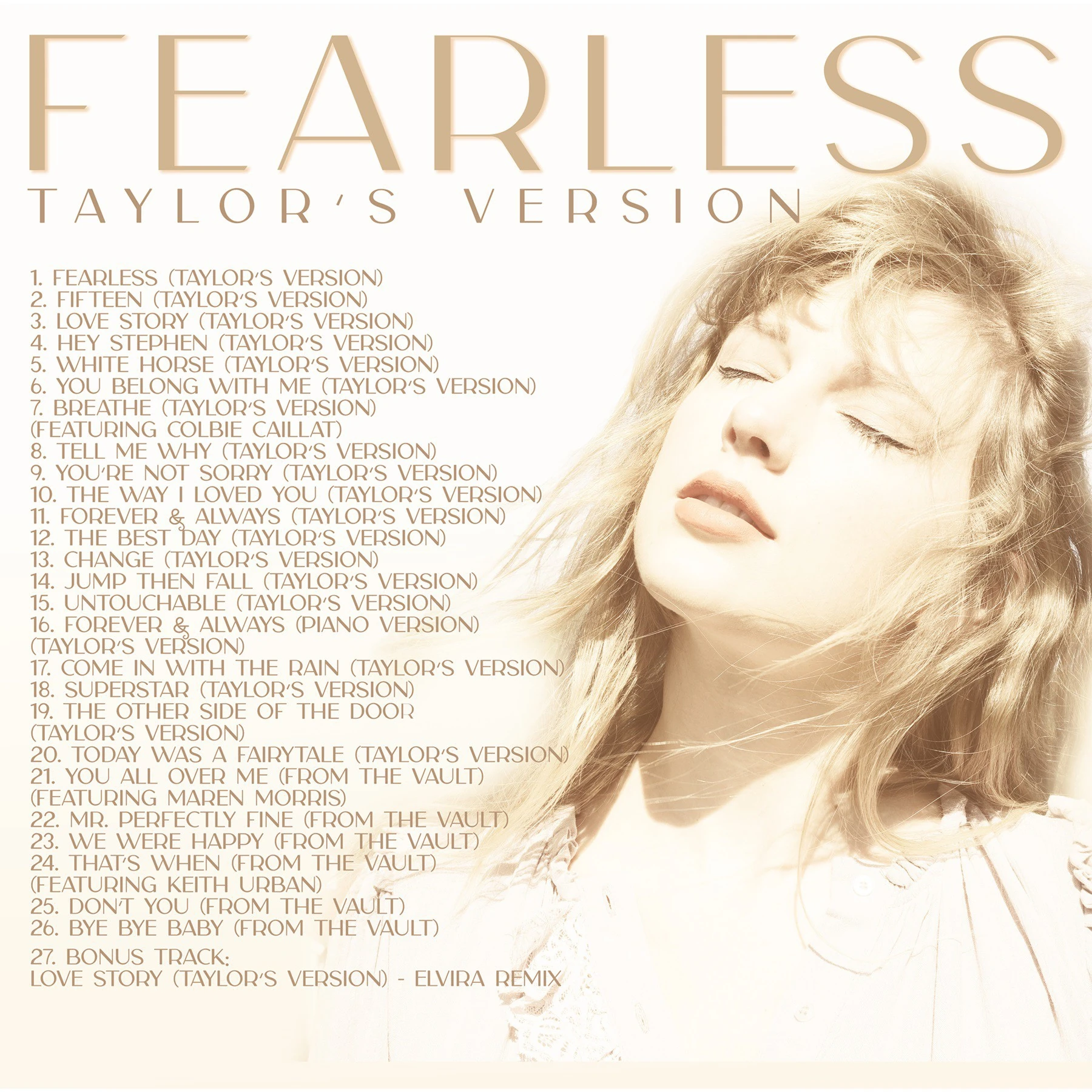 Taylor Swift - Fearless Taylor’s Version (Gold Vinyl) - Plak