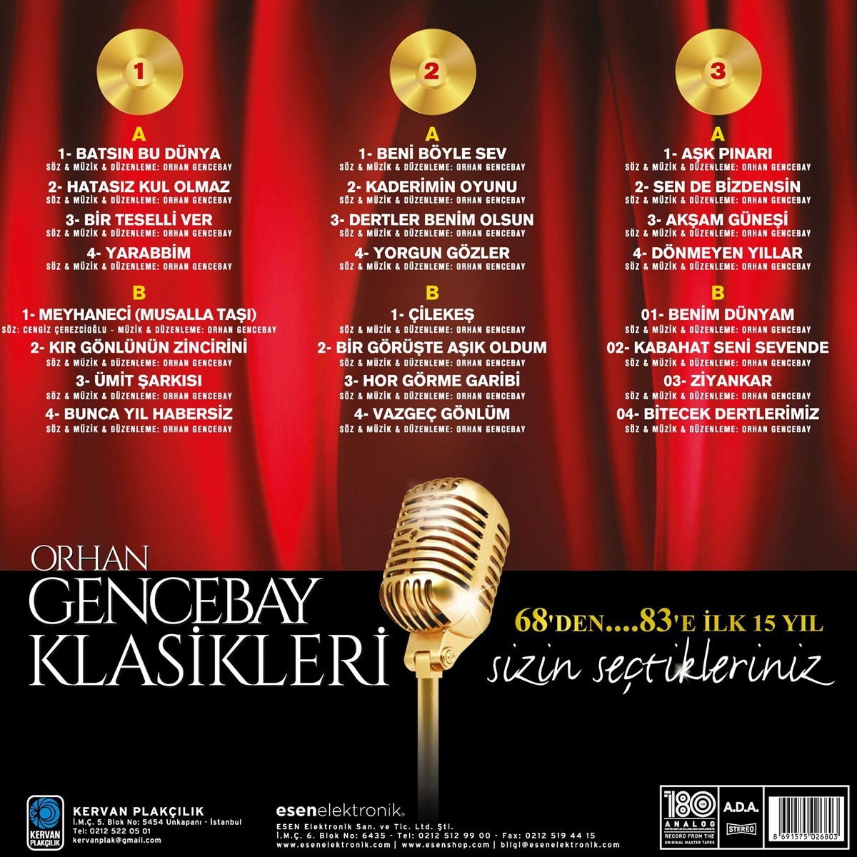 Orhan Gencebay - Klasikleri 1 - Plak