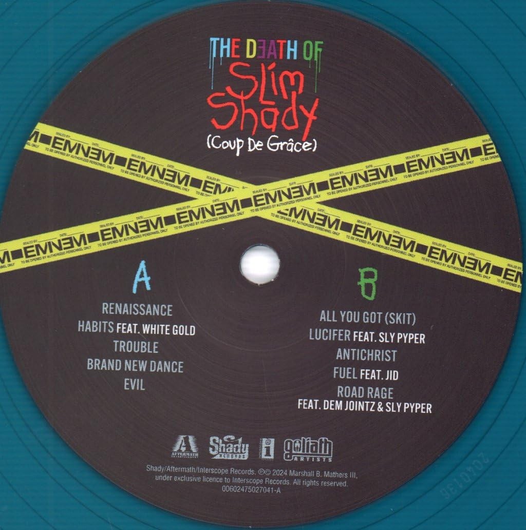 Eminem - The Death of Slim Shady (Coup de Grace) (Sea BlueRuby Red Opaque Vinyl) - Plak