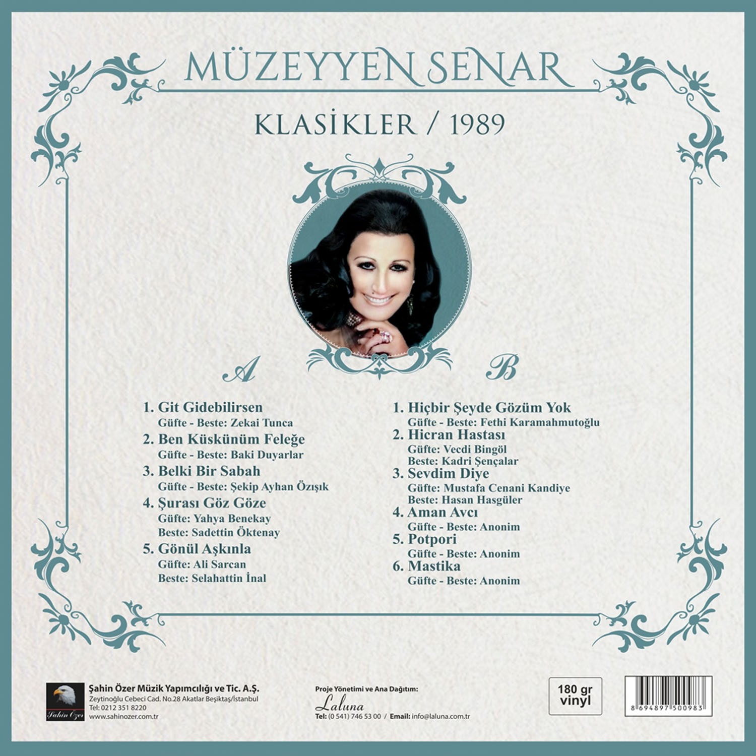 Müzeyyen Senar - Klasikler 1989 - Plak