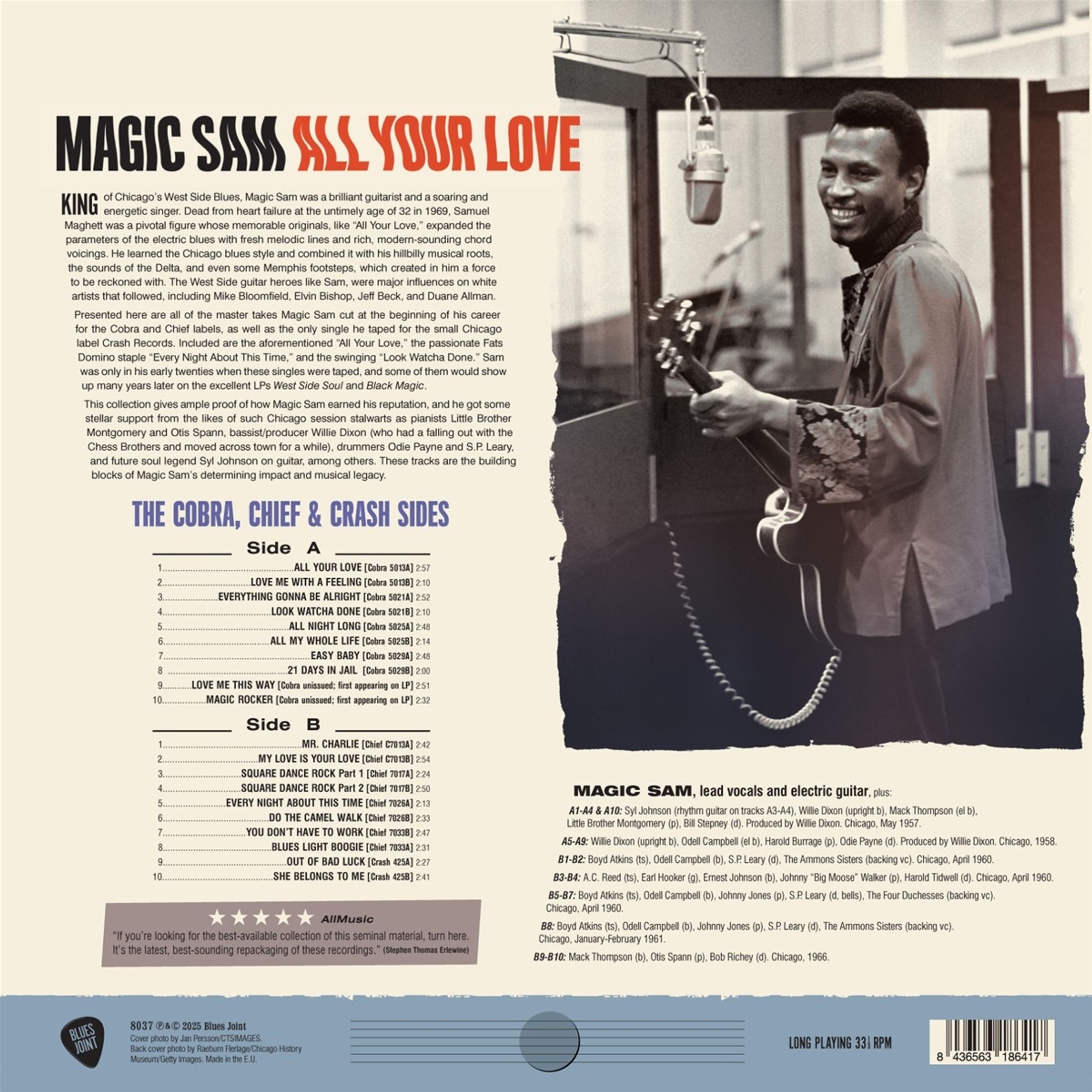 Magic Sam (Samuel Maghett) - All Your Love The Cobra, Chief & Crash Sides (180g) (Limited Edition) - Plak