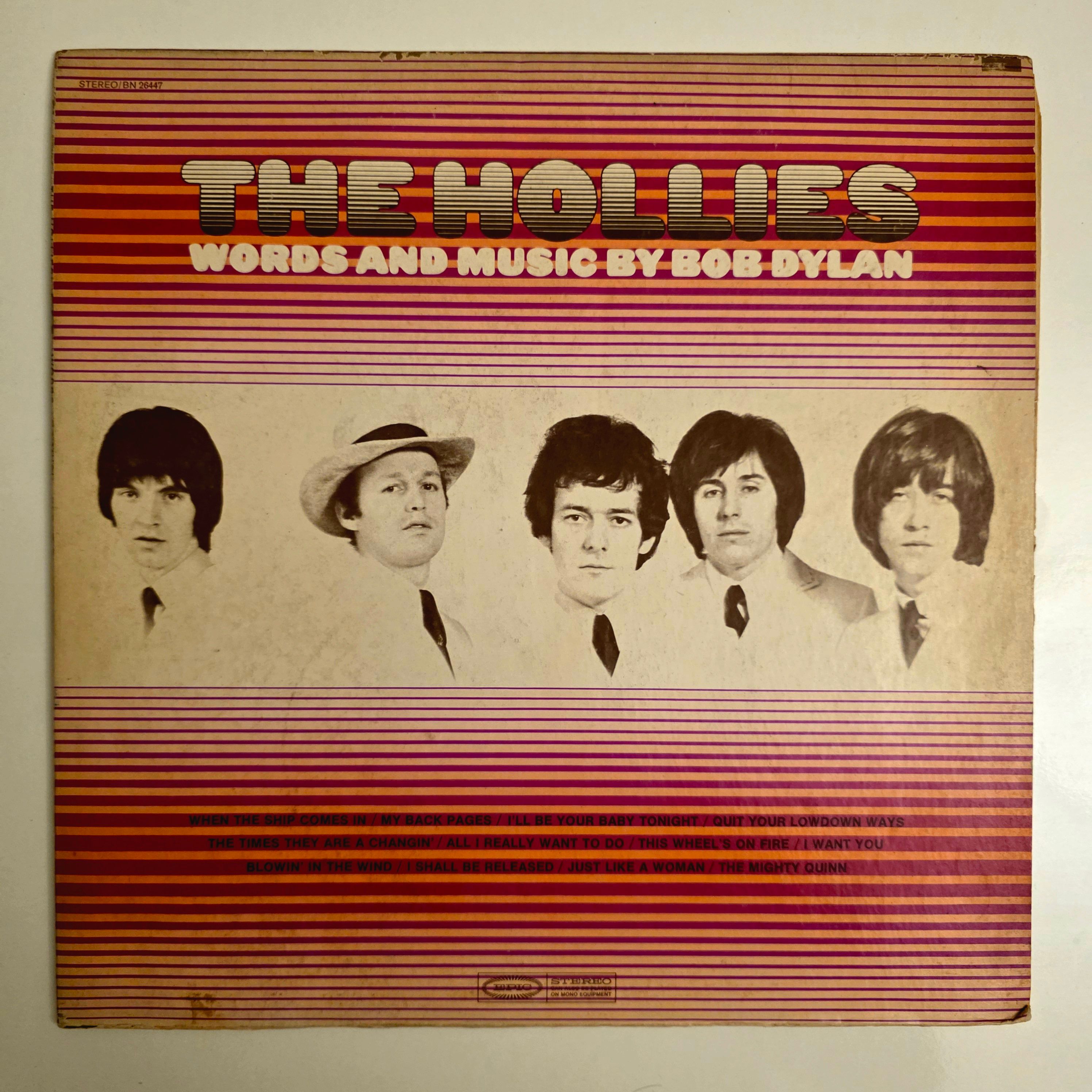 The Hollies - Words And Music By Bob Dylan - Dönem Baskı Plak