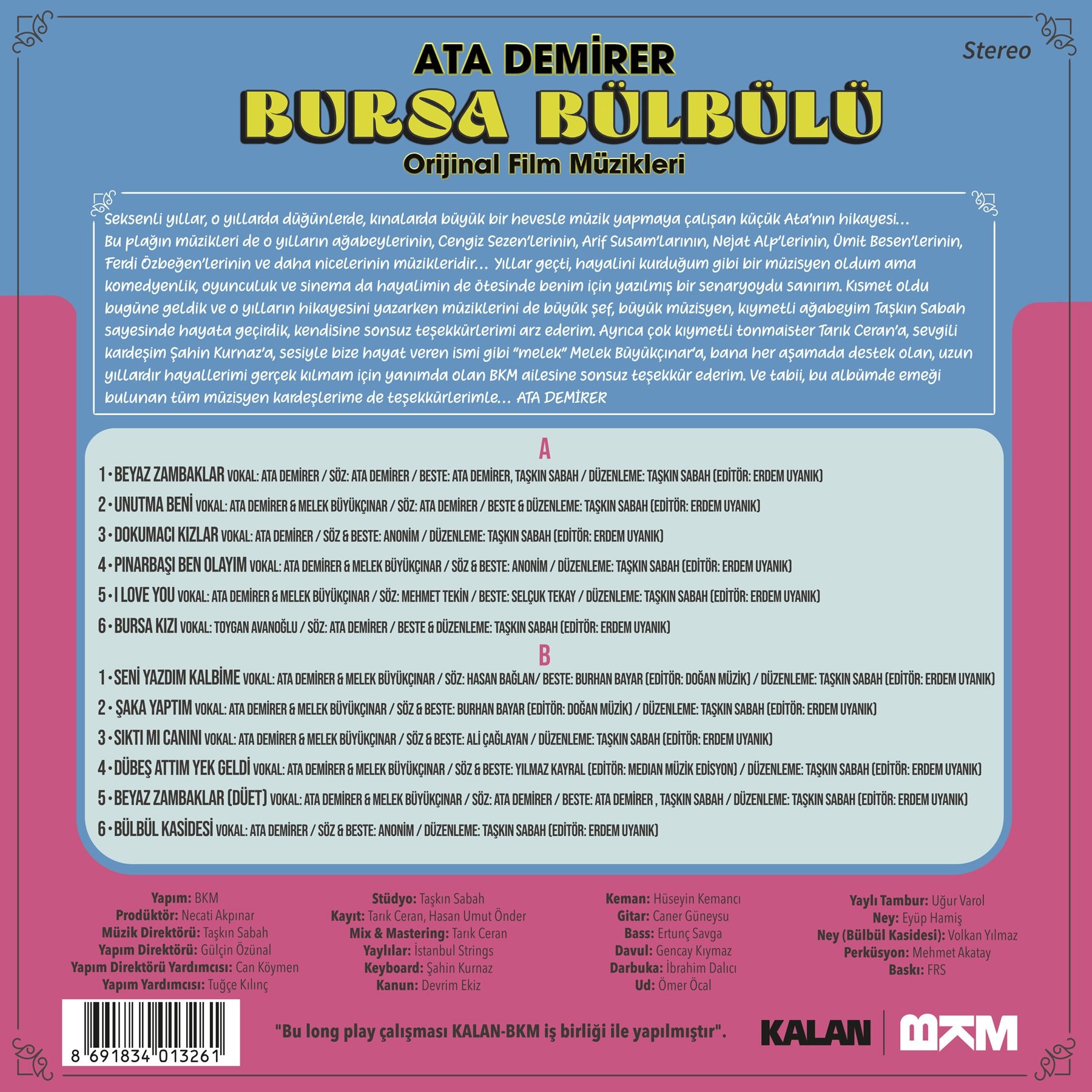 Ata Demirer, Melek Büyükçınar - Bursa Bülbülü - Plak
