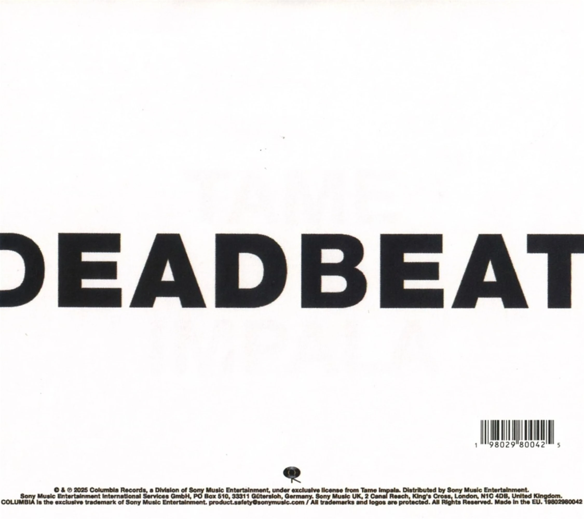 Tame Impala - Deadbeat - CD